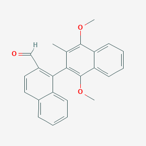 [1,2'-Binaphthalene]-2-carboxaldehyde, 1',4'-dimethoxy-3'-methyl-