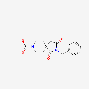 molecular formula C20H26N2O4 B12544767 Tert-butyl 2-benzyl-1,3-dioxo-2,8-diazaspiro[4.5]decane-8-carboxylate CAS No. 867009-58-3