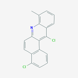 molecular formula C18H11Cl2N B12544794 4,12-Dichloro-8-methylbenzo[a]acridine CAS No. 143287-54-1