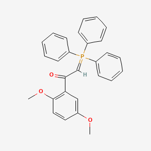 molecular formula C28H25O3P B12544810 1-(2,5-Dimethoxyphenyl)-2-(triphenyl-lambda~5~-phosphanylidene)ethan-1-one CAS No. 141957-50-8