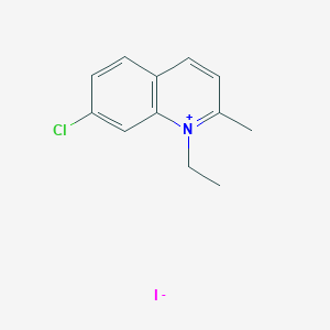 molecular formula C12H13ClIN B12544811 7-Chloro-1-ethyl-2-methylquinolin-1-ium iodide CAS No. 654069-86-0