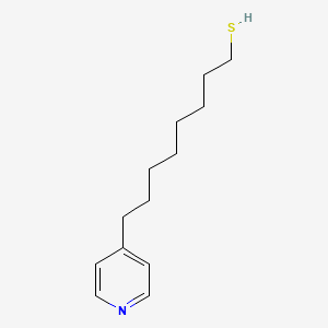 molecular formula C13H21NS B12544837 8-(Pyridin-4-yl)octane-1-thiol CAS No. 672336-56-0