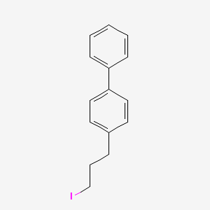 molecular formula C15H15I B12544852 4-(3-Iodopropyl)-1,1'-biphenyl CAS No. 145589-50-0