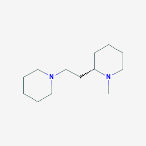 molecular formula C13H26N2 B12544860 Piperidine, 1-methyl-2-[2-(1-piperidinyl)ethyl]-, (2S)- CAS No. 652144-65-5