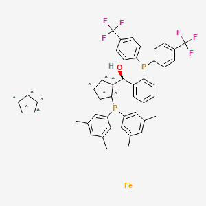 (S)-(-)-[(S)-2-DI(3,5-Xylyl)phosphinoferrocenyl][2-DI(4-trifluoromethylphenyl)phosphinophenyl]methanol