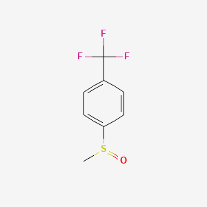 molecular formula C8H7F3OS B12544895 Benzene, 1-(methylsulfinyl)-4-(trifluoromethyl)- CAS No. 145963-47-9