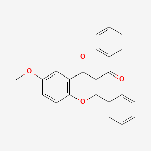 3-Benzoyl-6-methoxy-2-phenyl-4H-1-benzopyran-4-one