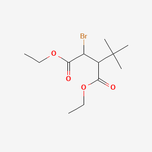 molecular formula C12H21BrO4 B12544943 Diethyl 2-bromo-3-tert-butylbutanedioate CAS No. 142009-34-5