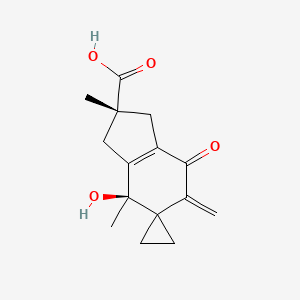 molecular formula C15H18O4 B1254495 Illudinic acid 