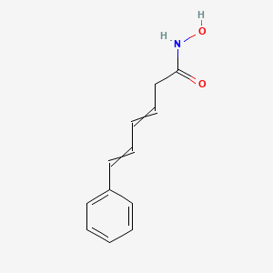 molecular formula C12H13NO2 B12545004 N-Hydroxy-6-phenylhexa-3,5-dienamide CAS No. 674774-95-9