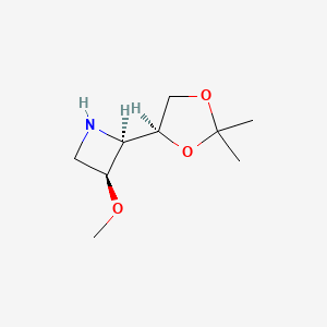 (2R,3S)-2-[(4S)-2,2-dimethyl-1,3-dioxolan-4-yl]-3-methoxyazetidine