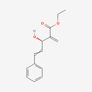 molecular formula C14H16O3 B12545046 Ethyl (3S)-3-hydroxy-2-methylidene-5-phenylpent-4-enoate CAS No. 652980-18-2