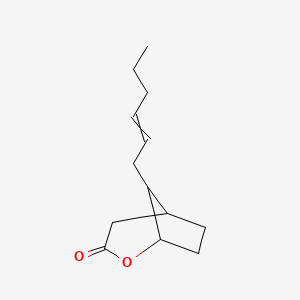 8-(Hex-2-EN-1-YL)-2-oxabicyclo[3.2.1]octan-3-one