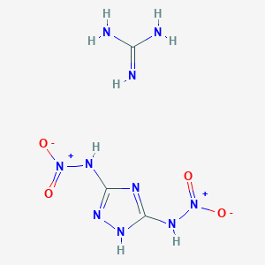 molecular formula C3H8N10O4 B12545065 guanidine;N-(3-nitramido-1H-1,2,4-triazol-5-yl)nitramide CAS No. 834904-96-0