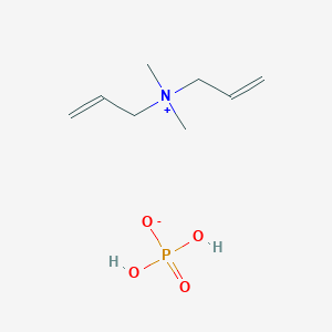 molecular formula C8H18NO4P B12545070 N,N-Dimethyl-N-(prop-2-en-1-yl)prop-2-en-1-aminium dihydrogen phosphate CAS No. 151897-30-2