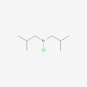 molecular formula C8H18ClIn B12545087 Chlorobis(2-methylpropyl)indigane CAS No. 143500-51-0