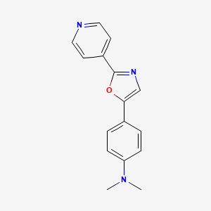 N,N-Dimethyl-4-[2-(pyridin-4-yl)-1,3-oxazol-5-yl]aniline