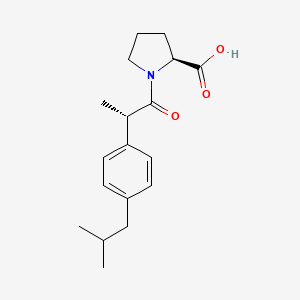 1-{(2S)-2-[4-(2-Methylpropyl)phenyl]propanoyl}-L-proline