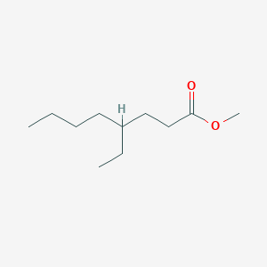 molecular formula C11H22O2 B12545114 Methyl 4-ethyloctanoate CAS No. 666827-28-7