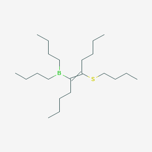 Dibutyl[6-(butylsulfanyl)dec-5-EN-5-YL]borane