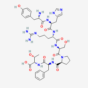 L-Tyrosyl-L-histidyl-N~5~-(diaminomethylidene)-L-ornithyl-L-seryl-L-prolyl-L-phenylalanyl-L-threonine