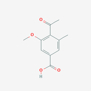 molecular formula C11H12O4 B1254519 大叶斑菌酸 