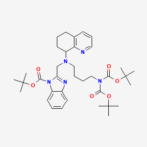 Tert-butyl 2-[[4-[bis[(2-methylpropan-2-yl)oxycarbonyl]amino]butyl-(5,6,7,8-tetrahydroquinolin-8-yl)amino]methyl]benzimidazole-1-carboxylate