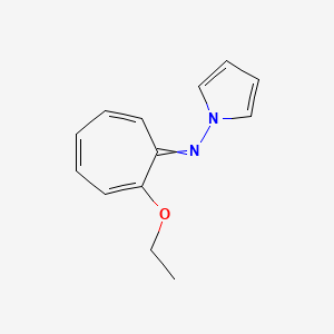 molecular formula C13H14N2O B12545214 2-Ethoxy-N-(1H-pyrrol-1-yl)cyclohepta-2,4,6-trien-1-imine CAS No. 830356-33-7