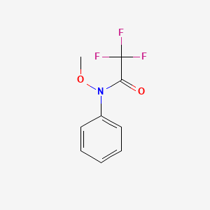 molecular formula C9H8F3NO2 B12545218 2,2,2-Trifluoro-N-methoxy-N-phenylacetamide CAS No. 144167-31-7