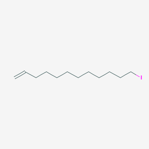 molecular formula C12H23I B12545230 1-Dodecene, 12-iodo- CAS No. 144633-22-7