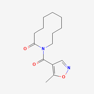 molecular formula C14H20N2O3 B12545246 1-(5-Methyl-1,2-oxazole-4-carbonyl)azecan-2-one CAS No. 143583-78-2