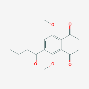 molecular formula C16H16O5 B1254525 Dmnq-S17 