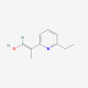 molecular formula C10H13NO B12545252 (E)-2-(6-ethylpyridin-2-yl)prop-1-en-1-ol 