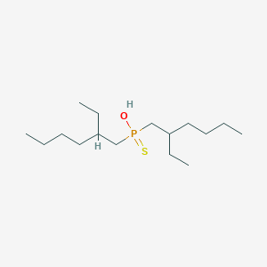 molecular formula C16H35OPS B12545265 Phosphinothioic acid, bis(2-ethylhexyl)- CAS No. 153888-95-0