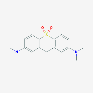 molecular formula C17H20N2O2S B12545266 2,7-Bis(dimethylamino)-10lambda~6~-thioxanthene-10,10(9H)-dione CAS No. 143353-06-4