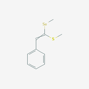 [2-(Methylselanyl)-2-(methylsulfanyl)ethenyl]benzene