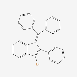 molecular formula C28H19Br B12545279 1H-Indene, 3-bromo-1-(diphenylmethylene)-2-phenyl- CAS No. 653604-11-6