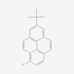 molecular formula C20H17I B12545292 7-Tert-butyl-1-iodopyrene CAS No. 143877-79-6