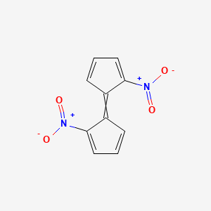 molecular formula C10H6N2O4 B12545303 2,2'-Dinitro-1,1'-bi(cyclopenta-2,4-dien-1-ylidene) CAS No. 664983-82-8