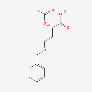 molecular formula C13H16O5 B12545308 (2S)-2-(Acetyloxy)-4-(benzyloxy)butanoic acid CAS No. 848828-45-5