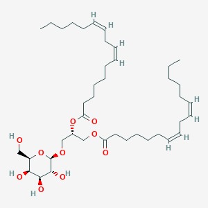 molecular formula C41H70O10 B1254531 (2S)-1-O-(7Z,10Z)-hexadecadienoyl-2-O-(7Z,10Z)-hexadecadienoyl-3-O-beta-D-galactopyranosyl-sn-glycerol 