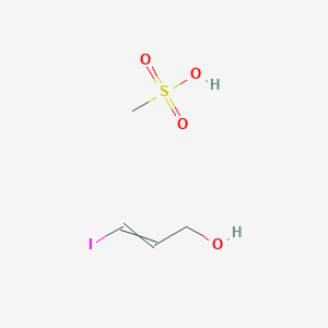 3-Iodoprop-2-en-1-ol;methanesulfonic acid