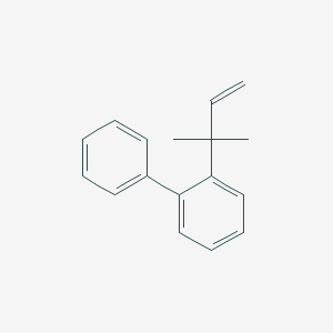 molecular formula C17H18 B12545327 2-(2-Methylbut-3-en-2-yl)-1,1'-biphenyl CAS No. 141977-58-4