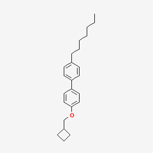 molecular formula C24H32O B12545347 4-(Cyclobutylmethoxy)-4'-heptyl-1,1'-biphenyl CAS No. 143650-40-2