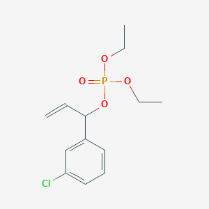 1-(3-Chlorophenyl)prop-2-en-1-yl diethyl phosphate