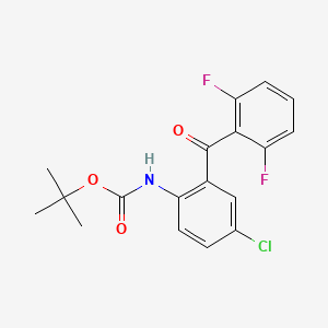 tert-Butyl 4-chloro-2-(2,6-difluorobenzoyl)phenylcarbamate