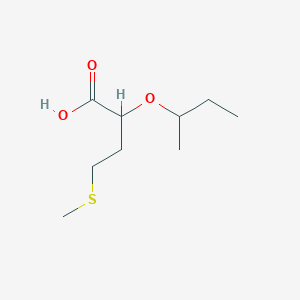 molecular formula C9H18O3S B12545419 2-[(Butan-2-yl)oxy]-4-(methylsulfanyl)butanoic acid CAS No. 652968-15-5