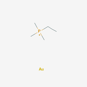 molecular formula C5H14AuP+ B12545436 ethyl(trimethyl)phosphanium;gold CAS No. 148137-39-7