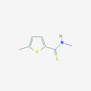 molecular formula C7H9NS2 B12545442 N,5-Dimethylthiophene-2-carbothioamide CAS No. 144380-97-2