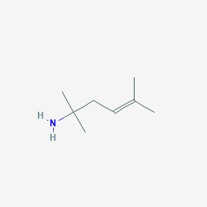 molecular formula C8H17N B12545471 2,5-Dimethylhex-4-en-2-amine CAS No. 143721-40-8